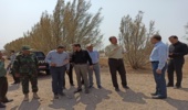 بازدید سرپرست سازمان منابع طبیعی از پروژه سیل‌بند تکاب شهداد